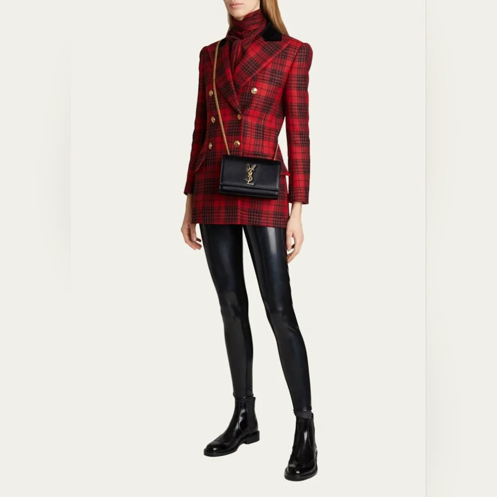 Like New! YSL Saint Laurent KATE CHAIN BAG IN GRAIN DE POUDRE LEATHER MSRP$2268 - Picture 12 of 16